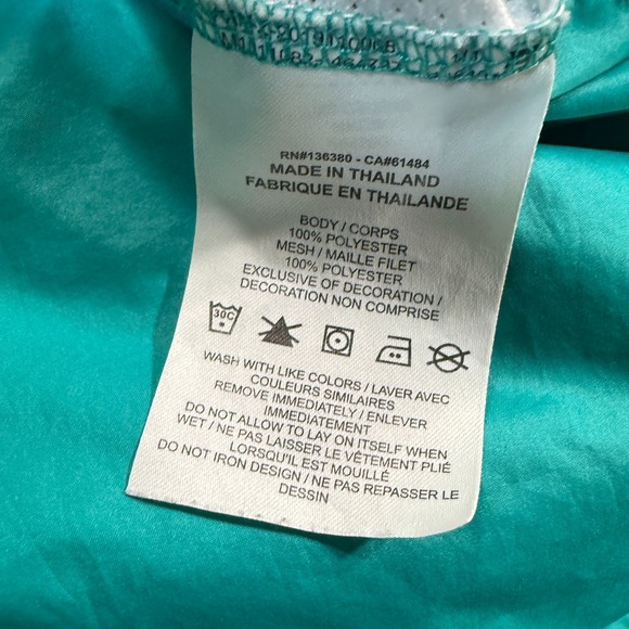 Nike Pullover Mens Medium White Teal Miami Dolphins NFL On Field Half Zip Top - Picture 8 of 12